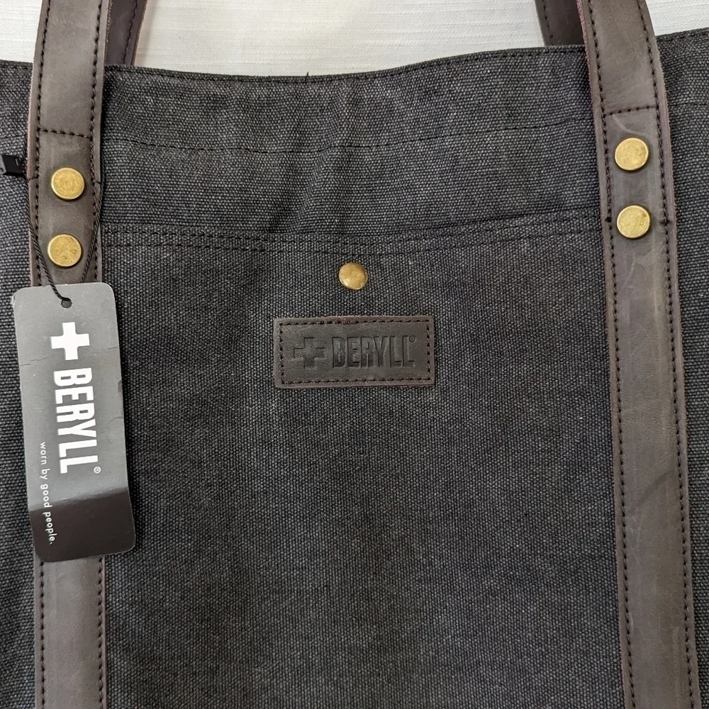 NWT Beryll Distressed‎ Canvas Tote